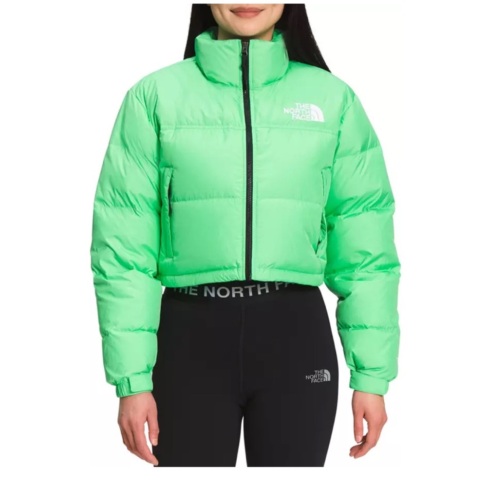 Green North Face Puffer Jacket